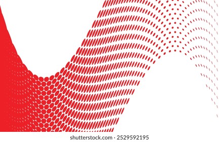 abstract simple big to small red dot flag pattern can be used background.