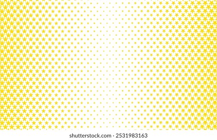 El patrón abstracto simple de estrella amarilla grande a Pequeña se puede utilizar de fondo.