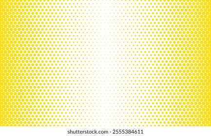 abstract simple big to small yellow dot pattern can be used background.