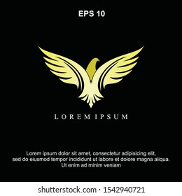 Abstract Simple Bird logo illustration vector