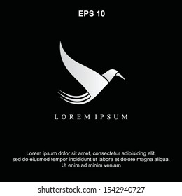 Abstract Simple Bird logo illustration vector