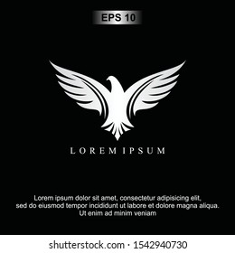 Abstract Simple Bird logo illustration vector