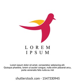 Abstract Simple Bird logo illustration vector