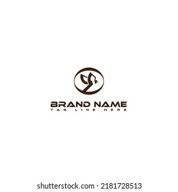 Abstract Simple Bird with minimalist style logo for your business  vector icon line art outline template