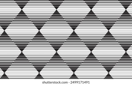abstract simple black big to small rhombus line pattern can be used background.