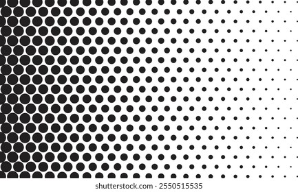 abstrakte einfache schwarze große bis kleine Punktmuster verwendet werden Hintergrund.