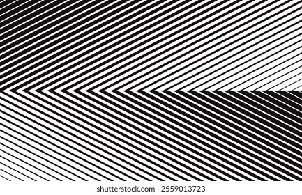 abstract simple black big to small opposite line pattern can be used background.