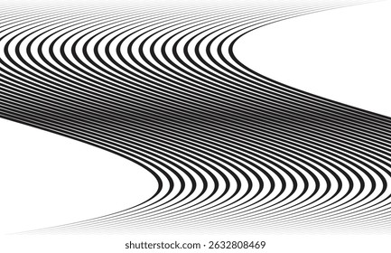 abstrato simples preto grande a pequena bandeira padrão de linha pode ser usado fundo.