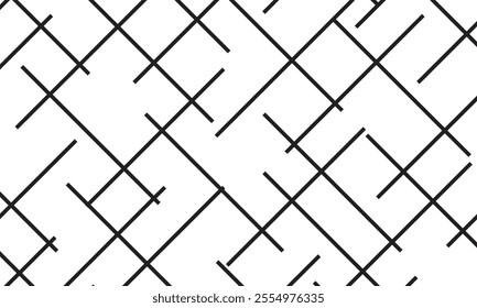 abstract simple black diagonal thin cross line pattern can be used background.