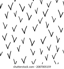patrón abstracto simple de signos de doodle negro