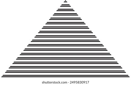 abstract simple black double line triangle pattern art can be used background.