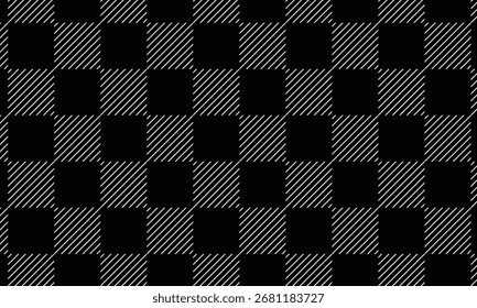 abstrakte einfache schwarze Gingham karierten Muster verwendet werden Hintergrund.