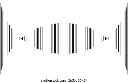 abstract simple black grey bulge line pattern can be used background.