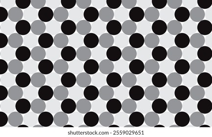 abstract simple black grey circle pattern can be used background.