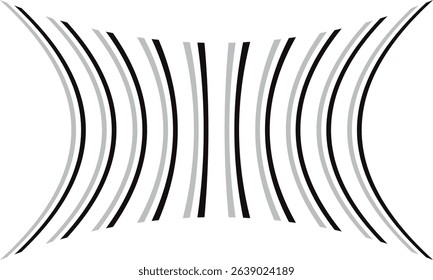 abstract simple black grey inflate line pattern can be used background.