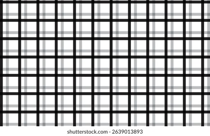 abstract simple black grey plaid line pattern can be used background.