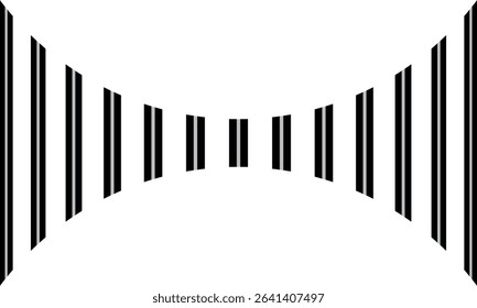 abstract simple black grey radiating line pattern art vector can be used background.