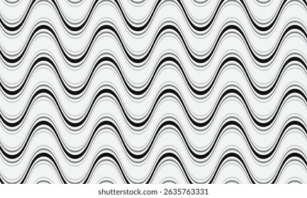 abstrato simples preto cinza suave padrão de linha de onda pode ser usado fundo.