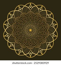 Abstrakte einfache schwarze Linie Kunst Mandala auf weißem Hintergrund für Ihre Malbuch-Design.