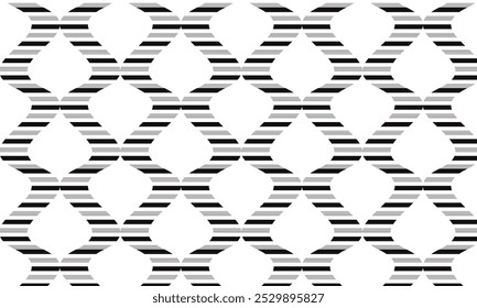 abstract simple black line wavy pattern can be used background.