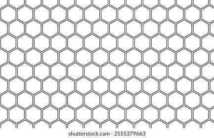 abstract simple black outline polygon pattern can be used background.