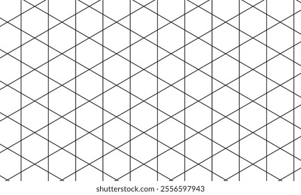 abstract simple black outline polygon pattern can be used background.