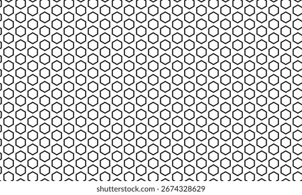 padrão de polígono de contorno preto simples abstrato pode ser usado segundo plano.