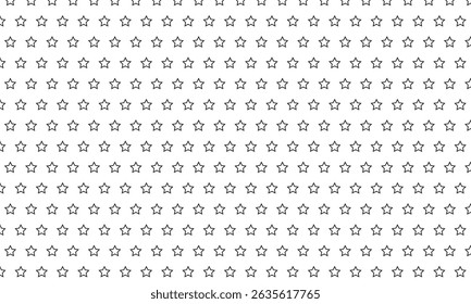 abstract simple black outline star pattern can be used background.