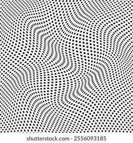abstract simple black polka dot wave pattern can be used background.