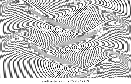 El patrón de línea de onda inclinada negro simple abstracto se puede usar como fondo.