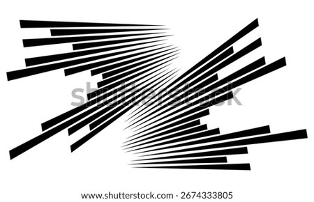 abstract simple black speed lines design art can be used background.