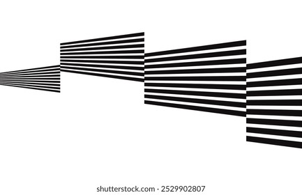 El arte de patrón de línea rota de raya negra simple abstracta se puede usar como fondo.