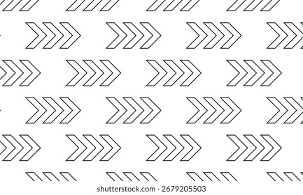 abstrato simples preto deslizar contorno seta padrão arte para banner poster fundo.