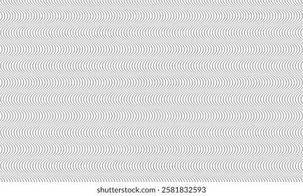 abstract simple black thin line smooth wave pattern can be used background.