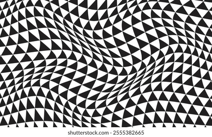 abstract simple black triangle wave pattern can be used background.