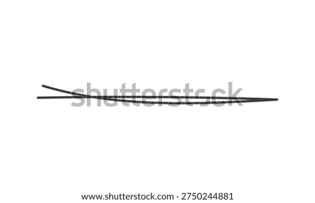 abstract simple black underline design art.