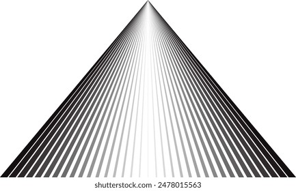 abstract simple black white gradient triangle line pattern.