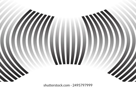 abstract simple black white gradient squeeze line pattern can be used background.