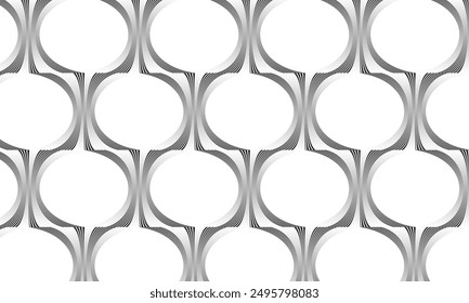 abstracto simple degradado blanco negro patrón de línea redondeada se puede utilizar de fondo.