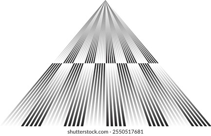 abstrato simples preto branco gradiente triângulo irregular padrão de linha pode ser usado fundo.