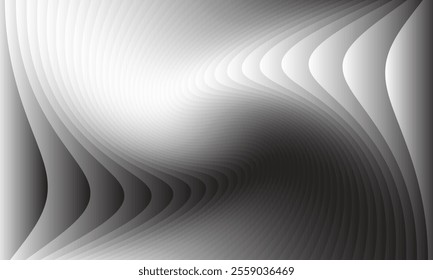 abstract simple black white gradient twist line pattern can be used background.
