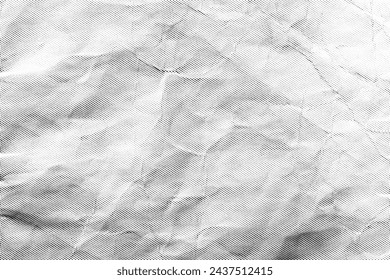 Abstract simple black and white newspaper halftone texture consists of different dots isolated on a white background. Geometric dotted vector shape elements pattern for presentation design or banner