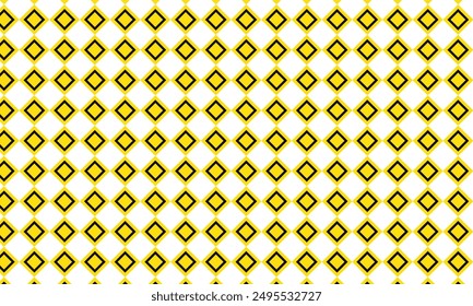 abstract simple black yellow rhombus pattern art can be used background.