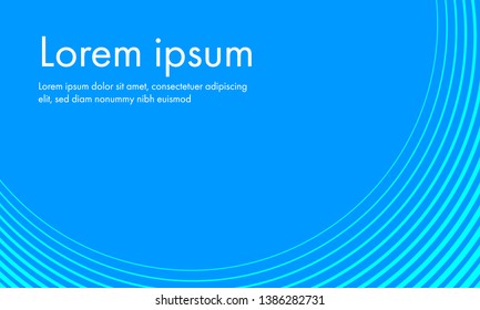 fondo vectorial de línea de curva azul simple abstracta