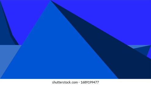 Arte geométrico azul abstracto