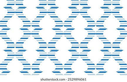 abstract simple blue line wavy pattern can be used background.