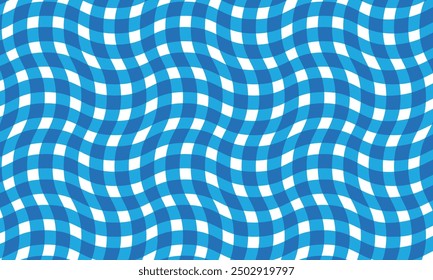 El patrón de línea a cuadros azul simple abstracto se puede usar como fondo.