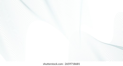 Abstract simple blue smooth waves on white background. Modern good illustrations vector digital