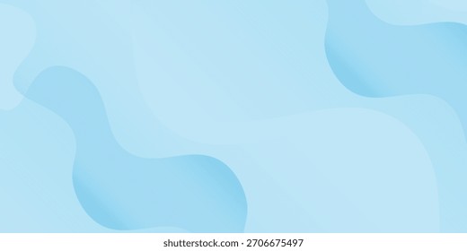 Abstract simple blue smooth waves on white background. Modern good art vector gradient old nice neutral soft illustrations vector light