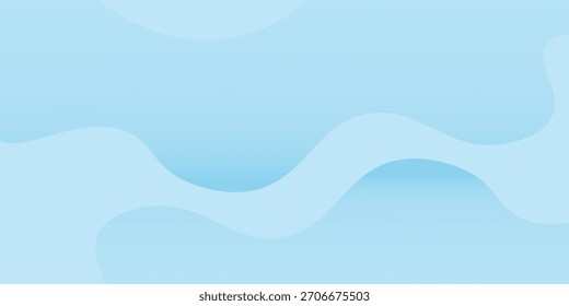 Abstrato simples ondas suaves azuis no fundo branco. Moderno bom arte vetor gradiente antigo